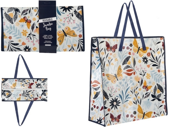 SJ11707 SJ11707 LAUNDRY BAG PP REUSABLE JUMBO BUTTERFLY DESI