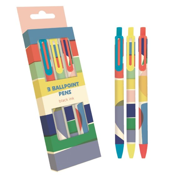 PEN BALLPOINT BIG RISO BLACK 3PK