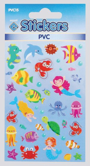 SH09122 PVC STICKER MERMAID