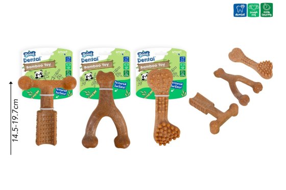 SJ11312 SJ11312 DOG TOY DENTAL BAMBOO ASST