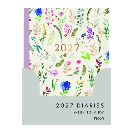 DJ0501 2027 DIARY A5 BEE FLORAL WTV
