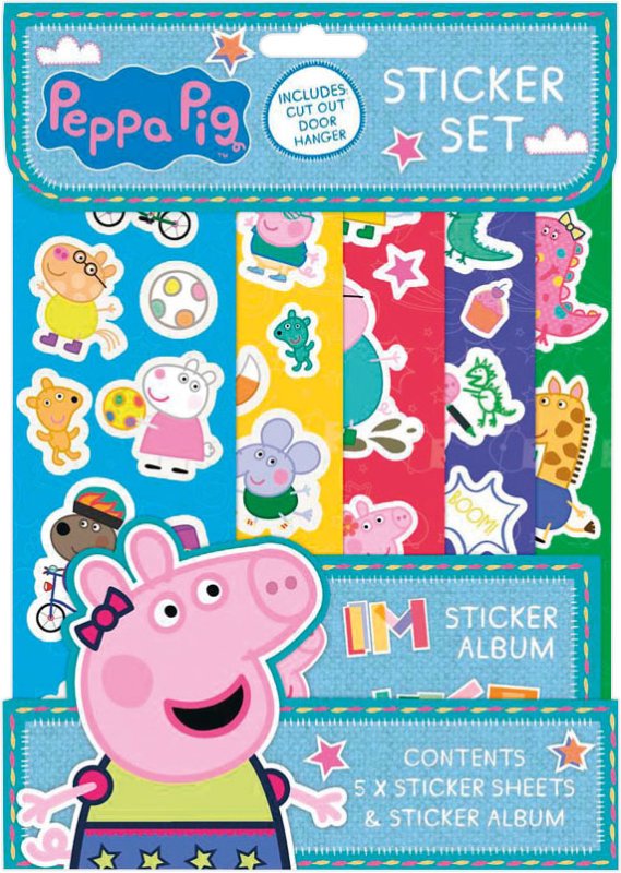 *WIGIG* PEPPA PIG STICKERS SET Williams Direct