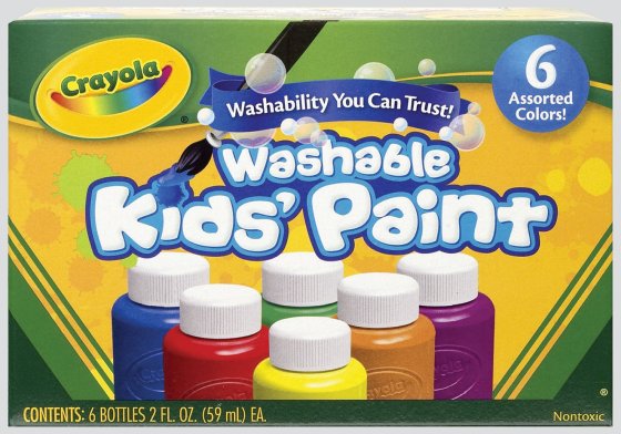 SH08713 6 WASHABLE KIDS PAINTS
