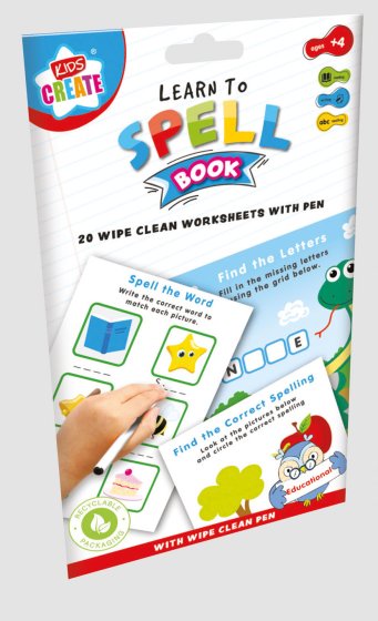 SG07909 BOOK A5 WIPE CLEAN LEARN TO SP