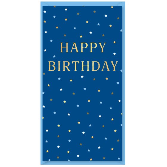 SH14206 MONEY WALLET HAPPY BIRTHDAY BL