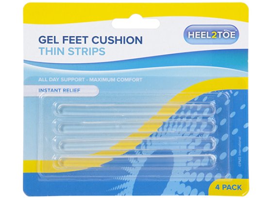 GEL FEET CUSHIONSTRIPS THIN 4PK